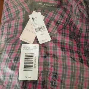 Lane Bryant Berry Plaid